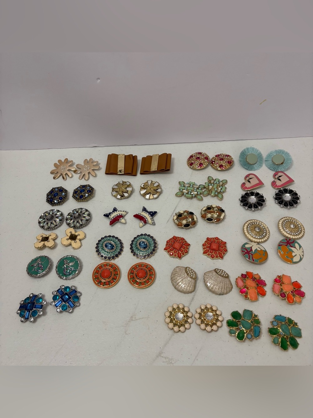 24 Pairs Lindsay Phillips Interchangeable Shoe Snaps Seashells Mermaid Jewels